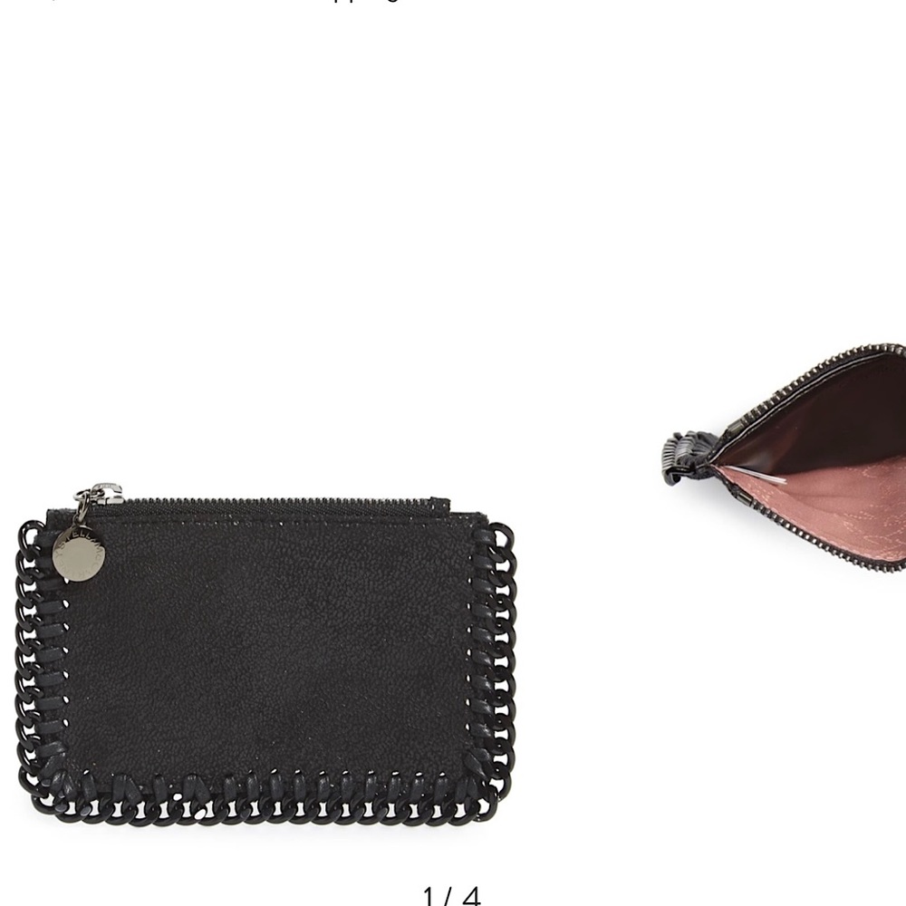 Stella McCartney falabella chain trim wallet